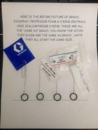 Chemical resistant O-ring Kit fit Graco Fusion AP Air Purge 246355
